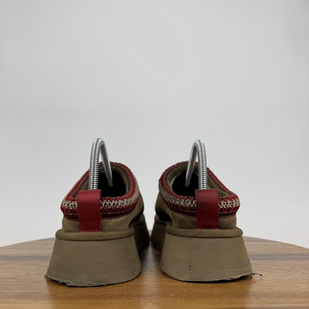 Womens‎ Ugg Tazz II Chestnut Suede Sheepskin Lining Platform Slippers Size 9 M - Picture 6 of 8